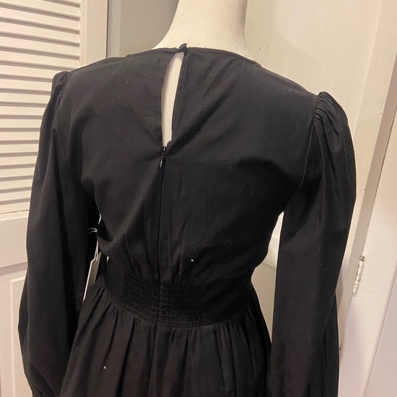 Elegant Black Long Sleeve Dress Caitie Dress - Picture 7 of 10